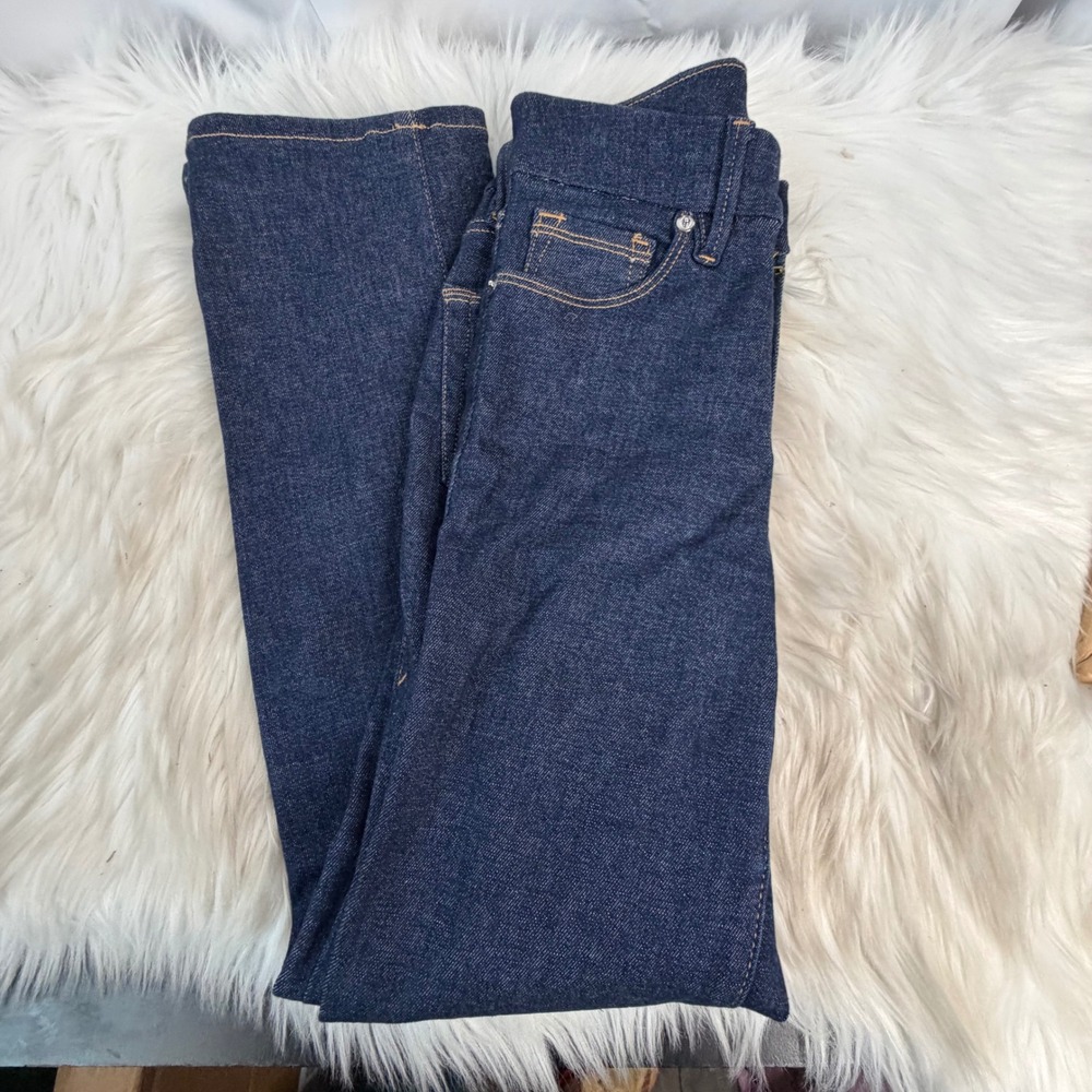 Good American NWOT Good Straight Jeans Dark Indigo Blue High Rise 00-4 GAFST226T - Picture 3 of 8